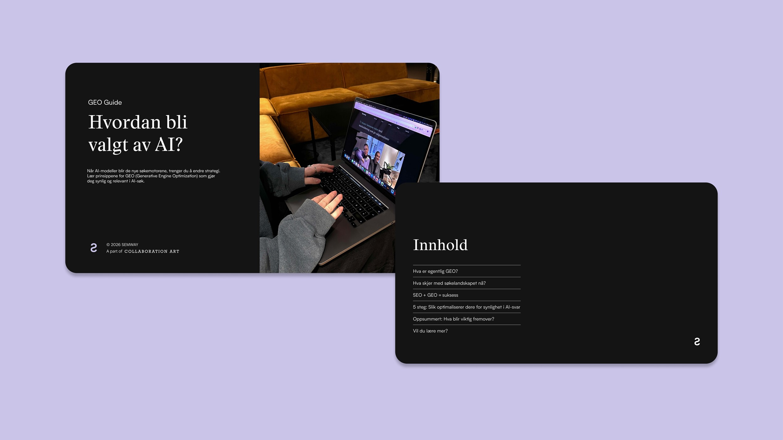 GEO guide forside og innhold